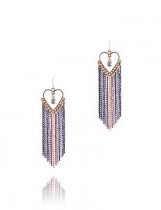 Brincos Coração Correntes, Blanco, 6,99€