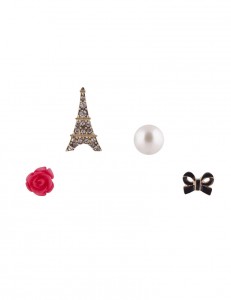 Pack Brincos Paris, Blanco, 5,99€
