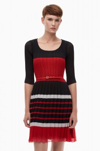 adolfo dominguez 1 vestido plise com corte lady