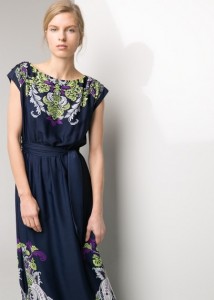 Vestido estampado barroco - Mango Outlet: 49,99€