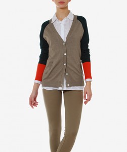 Casaco tricolor com bolsos - Lanidor outlet: 21,95€