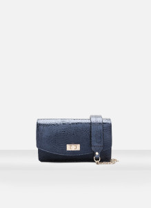 Mala de tiracolo retangular metalizada - Uterqüe: 75,00€ (99,00€)