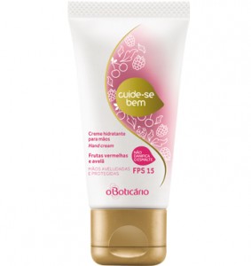 Cuide-se Bem Creme Hidratante De Mãos Frutas Vermelhas e Avelã, O Boticário, 4,99€