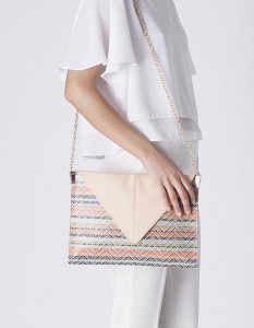 Bolsa aba combinado ráfia - Blanco: 19,99€