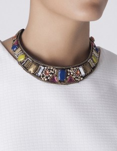 Colar missangas strass - Blanco: 12,99€