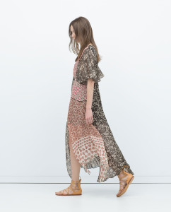 Vestido estampado - Zara: 69,95€