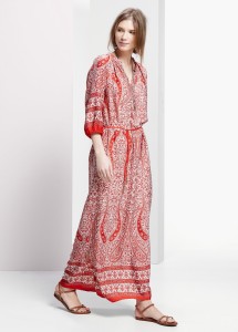 Vestido comprido estampado - Violeta: 69,99€